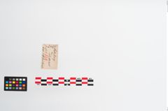 Etiketten zu Eisenlanzenspitze (NHMW-PRAE-024375)